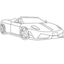 Ferrari Scuderia coloring page