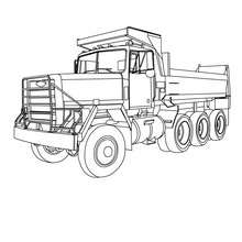 Truck coloring sheet - Coloring page - TRANSPORTATION coloring pages - TRUCK coloring pages