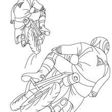 Trail race coloring page - Coloring page - TRANSPORTATION coloring pages - MOTORCYCLE coloring pages