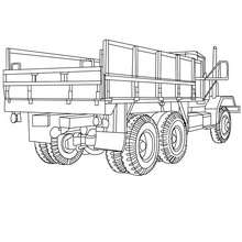 Dump truck coloring page - Coloring page - TRANSPORTATION coloring pages - TRUCK coloring pages