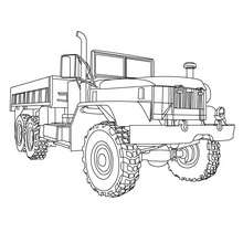 Cargo truck coloring page - Coloring page - TRANSPORTATION coloring pages - TRUCK coloring pages