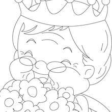 Grandmother the Queen coloring page