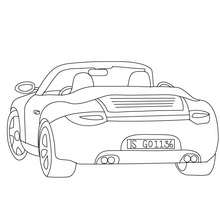 Porsche Carrera coloring page