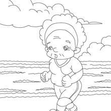 Jogging grandma coloring page - Coloring page - HOLIDAY coloring pages - GRANDPARENTS DAY Coloring pages