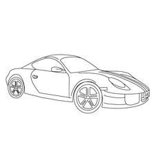 Porsche Cayman coloring page - Coloring page - TRANSPORTATION coloring pages - CAR coloring pages - SPORTS CAR coloring pages