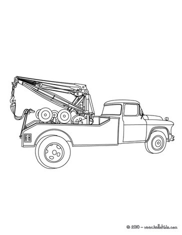 Tow Trucks Coloring Pages 6