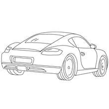 Porsche Cayman coloring page