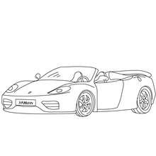 Ferrari 360 Spider coloring page - Coloring page - TRANSPORTATION coloring pages - CAR coloring pages - SPORTS CAR coloring pages