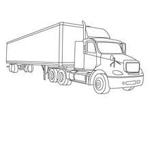 Truck coloring page - Coloring page - TRANSPORTATION coloring pages - TRUCK coloring pages