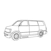 Chevy van coloring page - Coloring page - TRANSPORTATION coloring pages - TRUCK coloring pages