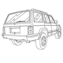 Family car coloring page - Coloring page - TRANSPORTATION coloring pages - CAR coloring pages