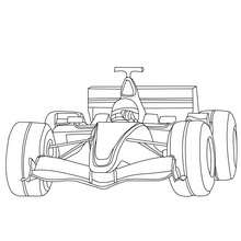 Formula One free coloring book - Coloring page - TRANSPORTATION coloring pages - CAR coloring pages - FORMULA ONE coloring pages