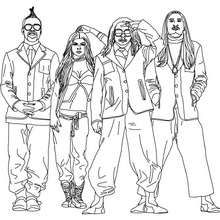 The Black Eye Peas coloring page