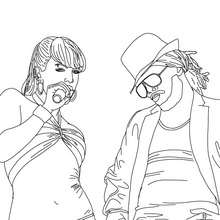 Fergie and The Black Eyed Peas coloring page - Coloring page - FAMOUS PEOPLE Coloring pages - BLACK EYED PEAS coloring pages