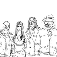 The Black Eyed Peas coloring page