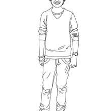 Greyson Chance coloring page