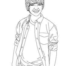 Pop rock singer Greyson Chance coloring page