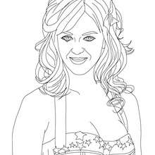 Katy Perry coloring sheet - Coloring page - FAMOUS PEOPLE Coloring pages - KATY PERRY coloring pages