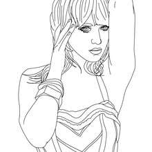 Beautiful Katy Perry coloring page