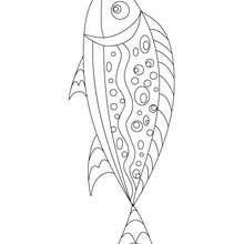 Fool fish coloring page