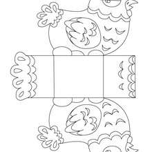 Easter Chick Basket coloring page