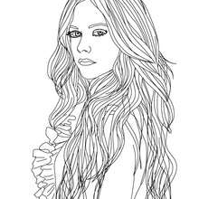 Avril Lavigne fashion designer coloring page - Coloring page - FAMOUS PEOPLE Coloring pages - AVRIL LAVIGNE coloring pages