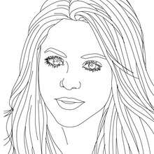 Shakira songwriter coloring page - Coloring page - FAMOUS PEOPLE Coloring pages - SHAKIRA coloring pages