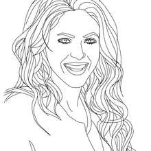 Shakira coloring book - Coloring page - FAMOUS PEOPLE Coloring pages - SHAKIRA coloring pages