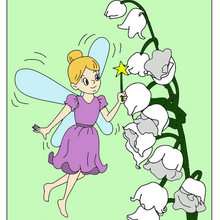 FAIRY with flower - Drawing for kids - HOLIDAY illustrations - MOTHER'S DAY illustrations