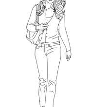 Kate Middleton coloring in - Coloring page - FAMOUS PEOPLE Coloring pages - KATE and WILLIAM coloring pages
