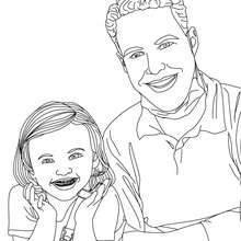 Dentist and kid with dental braces coloring page - Coloring page - JOB coloring pages - DENTIST coloring pages