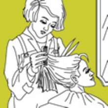 HAIRDRESSER coloring pages