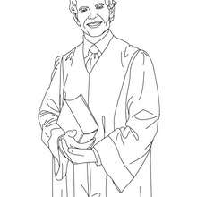 Attorney coloring page - Coloring page - JOB coloring pages - LAWYER coloring pages