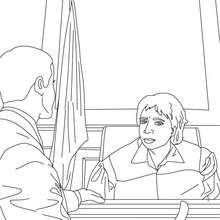 Attorney and judge coloring page - Coloring page - JOB coloring pages - LAWYER coloring pages