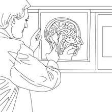 Radiologist coloring page