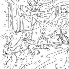 The Snow Queen tale coloring page