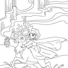 The Snow Queen tale to color in - Coloring page - FAIRY TALES coloring pages - ANDERSEN fairy tales coloring pages