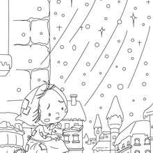 The Little Match Seller coloring page - Coloring page - FAIRY TALES coloring pages - ANDERSEN fairy tales coloring pages