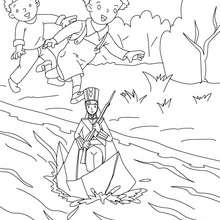 The Steadfast Tin soldier tale to color in - Coloring page - FAIRY TALES coloring pages - ANDERSEN fairy tales coloring pages