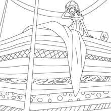 The Princess and the Pea coloring page