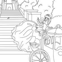 CINDERELLA fairy tale to color in - Coloring page - FAIRY TALES coloring pages - PERRAULT fairy tales coloring pages