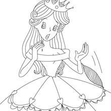 SLEEPING BEAUTY fairy tale coloring page - Coloring page - FAIRY TALES coloring pages - PERRAULT fairy tales coloring pages
