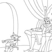 PUSS IN BOOTS tale to color in - Coloring page - FAIRY TALES coloring pages - PERRAULT fairy tales coloring pages