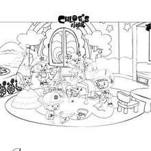 Chloe's Bedroom - Coloring page - Chloe's Closet coloring page