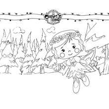 Chloe as a fairy coloring page
