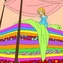 THE PRINCESS AND THE PEA sliding puzzle online puzzle