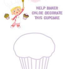 Decorate a cupcake with Chloe online game
