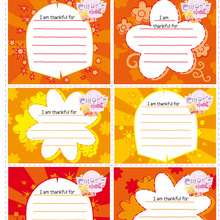 Chloe's Thanksgiving : Thankful greeting cards craft for kids