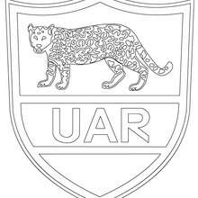 Argentina Rugby team UAR coloring page - Coloring page - SPORT coloring pages - RUGBY coloring pages - RUGBY TEAMS coloring pages