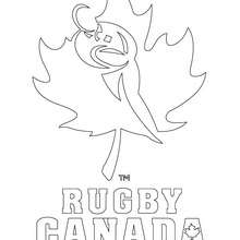 Canada Rugby team coloring page - Coloring page - SPORT coloring pages - RUGBY coloring pages - RUGBY TEAMS coloring pages